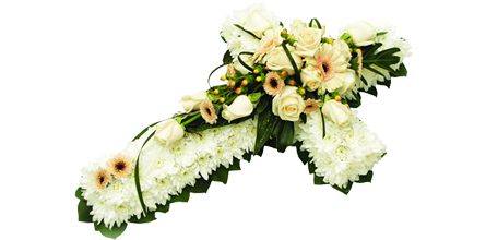 Chrysanthemum Based Cross Coffin Spray