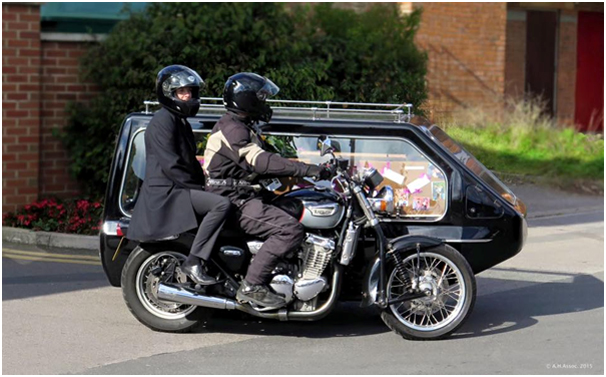 Motorbike Hearses from Odette Funeral Directors