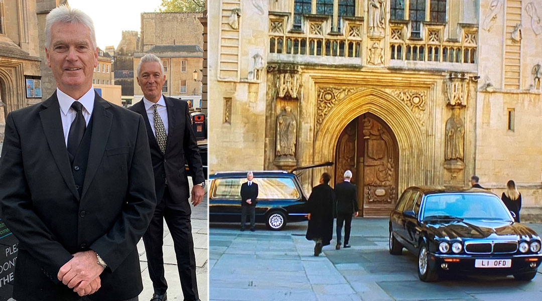 Filming McDonald & Dodds at Bath Abbey